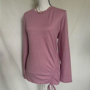 Pink shimmery sweater